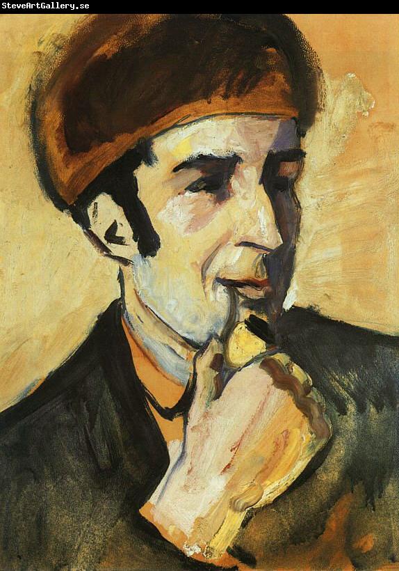 August Macke Portrait of Franz Marc